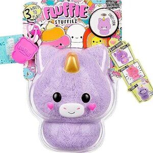 FLUFFY STUFFIEZ Purple Unicorn Small‎ Collectible Surprise Reveal (BRAND-NEW!)